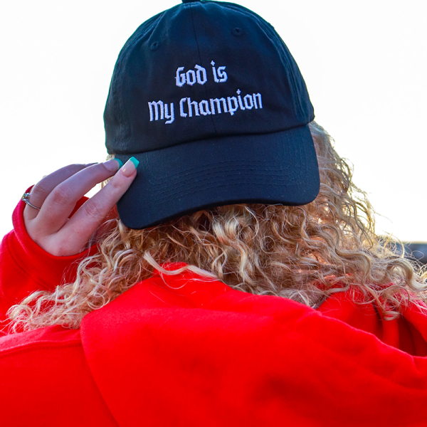 God is my champion Cap