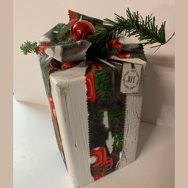 Christmas Wooden Display Present