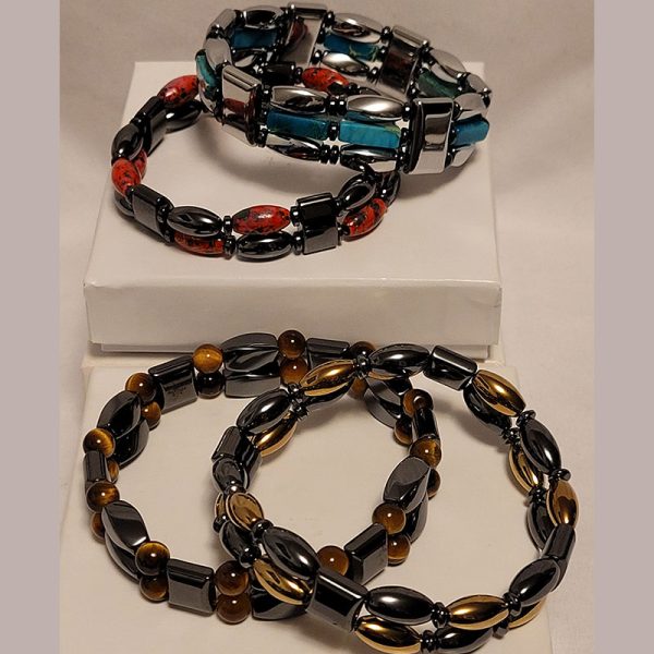 Magnetic Hematite Therapy Gemstone Bracelets