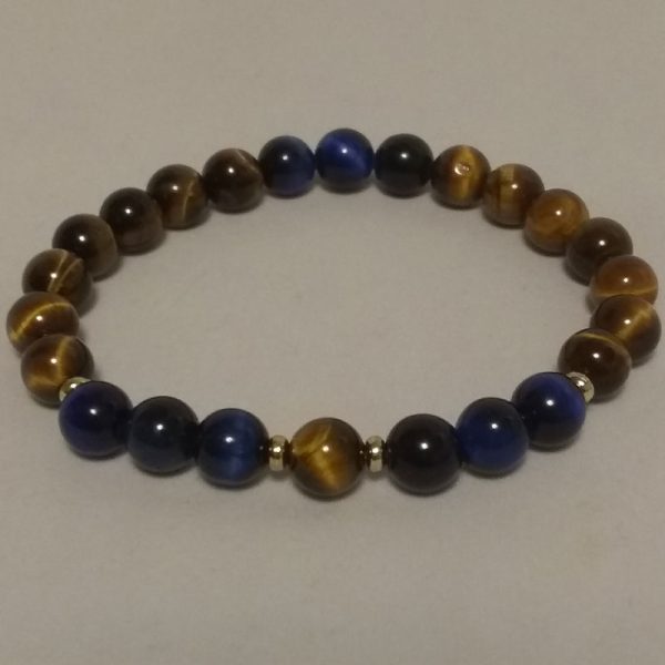 Men's Brown Tiger eye and Blue Tiger eye Gemstones