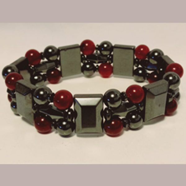 Men's Magnetic Hematite Therapy Gemstone bracelet